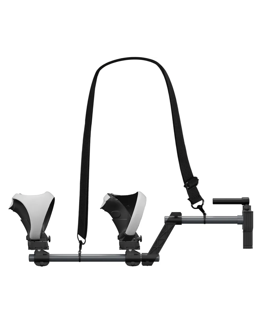 Hounyoln VR Gunstock for PlayStationVR2, for PSVR2 Controller Grips for Enhance Stability and Control Magnetic Controller VR Game Simplified Version (Black)