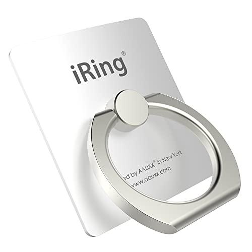 iRing Original, Made in Korea, Phone Ring Holder, Cell Phone Grip Stand, Compatible with iPhone, Galaxy, and Other Smartphones. (Pearl White)