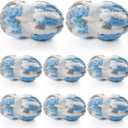 8 Pcs Chunky Yarn for Hand Knitting - Chunky Chenille Yarn for Crocheting - Fluffy Yarn for Crochet - Jumbo Yarn for Hand Knitting 227 yds 61.6 oz of Super Bulky Yarn (Sky Blue-White-Grey)