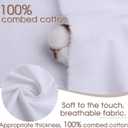 White Cotton Fabric, Natural 100% Cotton Poplin Fabric by The Yard 59 Inches Wide Lining Fabric for Sewing Apparel Cloth Soft Embroidery Quilting, 1 Yard