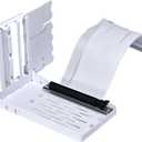 Lian Li Accessory Universal 4-Slots Vertical GPU Card Holder Kit White, Premium Gen 4 Riser Cable PCI-E 4.0 x16-200mm, PCIe 3.0 Compatible, Compatible with E-ATX,ATX Case (VG4-4-V2W)