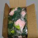 4 Pcs Flower Garland with 39.2 Ft Lights, 26.4 Ft Pink Floral Garland Fake Flowers for Home Wedding Party Wall Garden Room Outdoor Decor