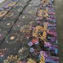 A Happy New Year Plastic Tablecloth Design A Waterproof Disposable Party Dining Table Cover Decor 107.87X53.94 Inches