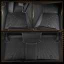 Naibeve Floor Mats for 2022-2025 2026 Jeep Wagoneer 8 Seats-All Weather for Jeep Wagoneer Floor Mats Liners (2nd Row Bench Seats) Cargo Liner Behind The 3rd Row Waterproof Interior Accessories