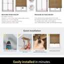 UNISHADES Cordless Bamboo Roman Shades for Windows, Blinds Size (28" W 64" H) Colour (Highfield Teak)