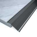 NeatiEase Threshold Ramps for Doorways, 48" Metal Floor Transition Strip Replacement, Aluminum Floor Reducer Molding for Carpet/Entry Door/Tile/Threshold/Wheelchair (Black)