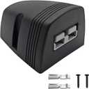 50A Plug Mounting Bracket for Anderson SB-50 Series Connectors, 12-24V DC 50Amp Battery Quick Connect/Disconnect Connector Mounting Bracket for Car Marine Trailer