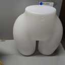 Briwooody Brazilian Curvy Hip BBL Mannequin Half Body African American Female for Panty Underwear Clothing Form Display (White)