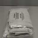 Guken Cream Linen Blackout Curtains 84 Inch Length 2 Panels Set for Living Room Bedroom Back Tab Thermal Insulated 100% Black Out Linen Drapes Room Darkening Window Curtains Ivory Natural