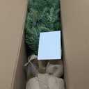 National Tree Company 3 ft Pre-Lit Nordic Spruce Mini Artificial Christmas Tree, 100 Clear Lights, 363 Tips, Burlap Base, Green