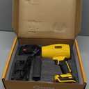 Leaf Blower Cordless with Battery and Charger, 500,000 RPM, Extended Nozzle, Lightweight Handheld Design, Turbo Jet Blower for Patio Cleaning (yellow)