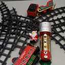 Christmas Train Set for Around The Tree Train Toys for Toddlers with Luxury Track & Glowing,Lights & Sound,Train Carriages & Tracks for 3 4 5 6 7 8+ Years Old Kids Decoration Indoor