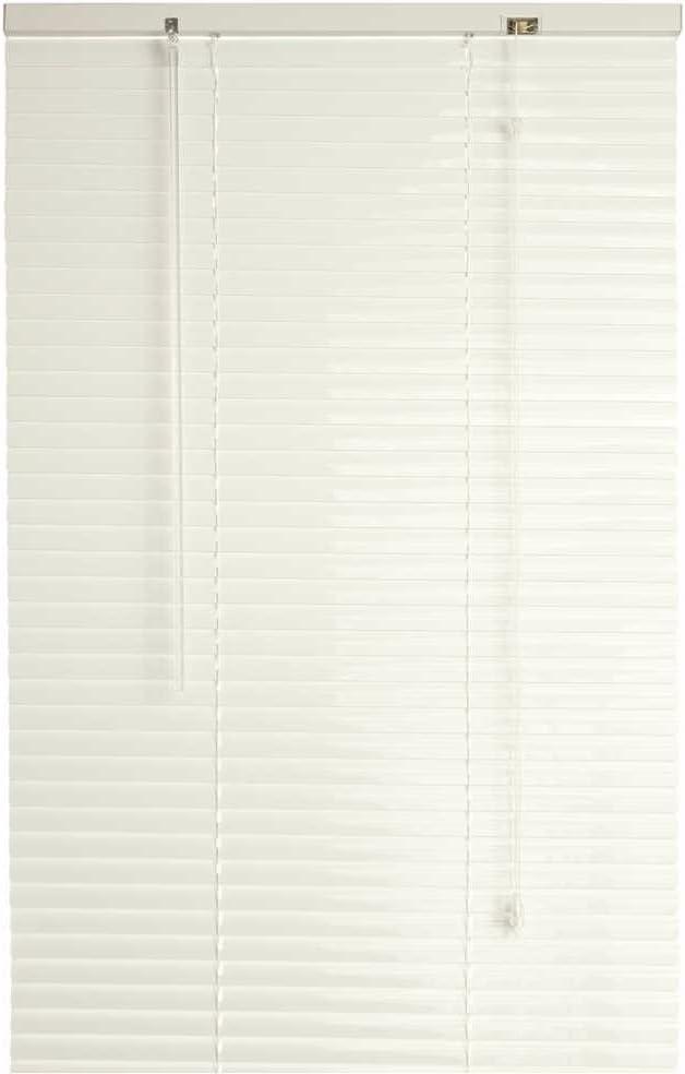 DESIGNER'S TOUCH 1-Inch Vinyl Mini Blinds, White, 23X72 in. -833767, 23 x 72