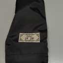 Foldable Tote Bag Pull the Rope Closure Collapsible Packable Reusable Large Grocery Shopping Bags with Handles and Strap (Black)