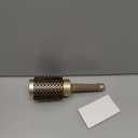 AIMIKE Round Hair Brush, Nano Thermal Ceramic & Ionic Tech, 2.1 Inch Barrel with Boar Bristles for Enhanced Texture, Golden, Hair Drying, Styling, Curling and Shine + 4 Free Clips