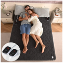 Bearhug Electric Heated Mattress Pads King Size Dual Controllers 78”×80” Waterproof Bed Warmer 21” Deep Pocket 10 Heat Settings 12-Hour Timer Machine Washable White