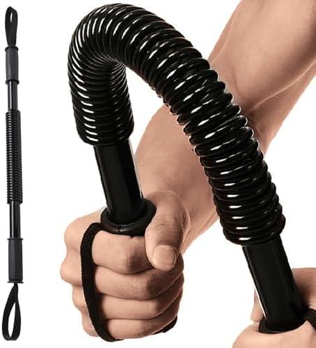 CALCHELE Power Twister Flex Bar - Black Upper Body Weight Machine(20 KG)