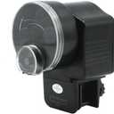 KEKETOPET Automatic Fish Feeder for Aquarium, Small Auto Fish Feeder Dispenser for Mini Tank and Pond, Suitable for Flakes and Pellets, Battery Operated, Battery NOT Included - Black