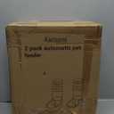 Automatic Dog Cat Feeder and Water Dispenser Gravity Food Feeder and Waterer Set with Pet Food Bowl for Small Medium Dog Puppy Kitten, Large Capacity 1 Gallon x 2(Grey)