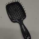 FHI Heat UNbrush Detangling Brush for Pain-Free Brushing on All Wet or Dry Hair Types  Durable DuoFlex Anti-Static Bristles, Lightweight Handle, Vented Hair Brush (1 Count (Pack of 1), Black)