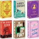 6 Pieces Book Kitchen Sponges Novels Sponges Fun Non-Scratch Scrub for Washing Dishes Pots Pans and Household Cleaning Supplies for Kitchen Dishes Furniture Gifts (6, Book-2)