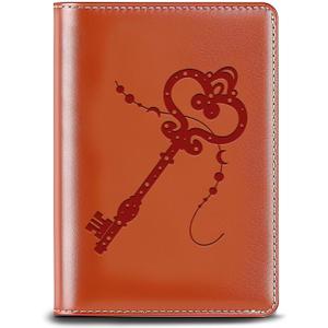 Witchcraft Gift Magic Key Leather Notebook Mysterious Witchy Gifts Witchcraft Lovers Gifts Halloween Party Gift Moon Phase Gift(A Key)