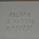 Sonew 30pcs Plastic Locking Shelf Pins, Locking Shelf Support Pegs with Clear Clips for 18 To 20mm Cabinet Shelf