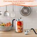 Mason Jar Flip Lids, Stainless Steel Wide Mouth Airtight Canning Lids with Handle and Non-Slip Design, Easy-to-Use Sealed Lids for Mason Jars