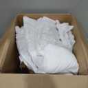 Paxrac Classic Pure White Comforter King Size, 3 Pieces Boho Comforter Set, Lightweight Solid Bedding Set, All Seasons Soft Breathable King Comforter Set (104x90In Comforter & 2 Pillowcases)