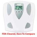 Tanita UM-081 Body Fat & Body Water Monitor Scale - Digital Weight & BMI Analyzer - 330 lb Capacity - 2 User Memory - Guest Mode - Japan Technology