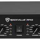 Rockville RPA9 3000W Peak/800W RMS 2 Channel Power Amplifier, High Output, Durable Build, Versatile Inputs, for DJs and Pro Audio