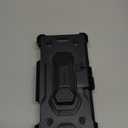 TONGATE for Galaxy Z Fold 7 Case with Privacy Screen Protector, [Compatible with MagSafe][Anti Spy] Shockproof Phone Case, Built-in Stand & Belt Clip & Hinge Cover for Samsung Z Fold 7 2025, Jet Black