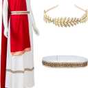 Toga Costume Women with Headwear Belt