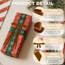 36 Pcs Christmas Bows for Tree, Brown Velvet Ribbon Bow for Christmas Tree, Pre-Tied Vintage Xmas Bows for Xmas Trees Wreaths Gifts Wedding Indoor Outdoor Decor, 5 x 7 Inch