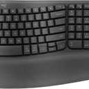 Logitech Wave Keys MK670 Combo, Wireless Ergonomic Keyboard with Signature M550 L Wireless Mouse, Comfortable Natural Typing, Bluetooth, Logi Bolt, for Multi-OS, Windows/Mac - Graphite