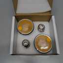 Explux PAR20 LED Flood Amber Light Bulbs, 60W Equivalent, Full-Glass Waterproof & Anti-Ageing, Dimmable, 4-Pack