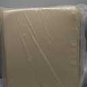 Outdoor patio Furniture seat cushions 22"x22"x4"Waterproof fade-resistant outdoor cushions for chairs With Removable Cover Outdoor chair patio seat cushions with Handle and Fixed belt Set of 2 (Beige White-2 Seat)