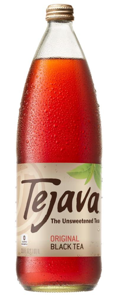 Tejava Black Tea Unsweetened, 1 Liter 33mg caffeine (EXP 11/13/26)