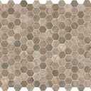 MSI Driftwood Hexagon Glass Mesh Mounted Bathroom Shower Tile Flooring, CASE