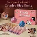 Life Sutra Couple Reconnect 3 in 1 Game - 200 Classsic Conversation Cards, 100 Scratch Off Date Adventures and Endless Date Nights Combinations with The Couples Dice Game. Ideal Valentine's Gift