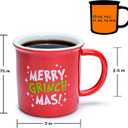 MAINEVENT Merry Grinchmas Christmas Mugs Coffee 11 Ounce, Grinch Mug, Merry Grinchmas Coffee Mugs Christmas, Muga Christmss Coffee Mugs