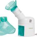 Veridian Healthcare Steam Inhaler Respiratory Vapor Therapy, Green, 1 Count (Pack of 1)