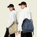 Backpack for Women & Men, Casual Lightweight Unisex Backpack with Dual Padded Back & Anti-Theft Pocket (navy blue)