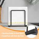 Napkin Holder for Table, Metal Napkin Holder for Kitchen Dining, Standing Paper Napkin Storage for Table Countertop, Black (Pack of 2)