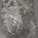 OuMuaMua 18 Sets Winter Christmas Centerpiece Table Decorations - 36pcs Wooden Snowflakes Decor 3D Silver White Snowflake Tabletop Decor for Xmas Holiday Tiered Tray Winter Farmhouse Home Decor