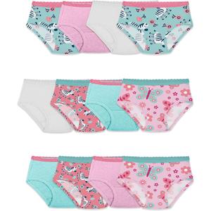 Fruit of the Loom Toddler Girls' Toddler Girls' Tag-free Cotton Underwear (2-3T, Hipster- 12 Pack - Assorted Colors)