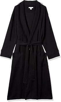 Amazon Essentials Men's Lightweight Cotton Waffle Bathrobe, XL-XXL