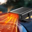 12V Car Heater & Windshield Defroster  200W Fast Heating & Cooling Fan, 360 Rotatable Portable Car Heaters for Vehicle, Plugs into Cigarette Lighter for Cars, SUVs, RVs