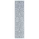 Nicole Miller New York Patio Country Julia Transitional Geometric Indoor/Outdoor Runner Area Rug, Blue/Grey, 1'9"x7'2"