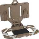 1Pcs Folding Outdoor Navigation Board Mobile Phone Holder Map Case Admin Panel for MOLLE Vest, Fit Phone Size 4.7-6.7in, Tan